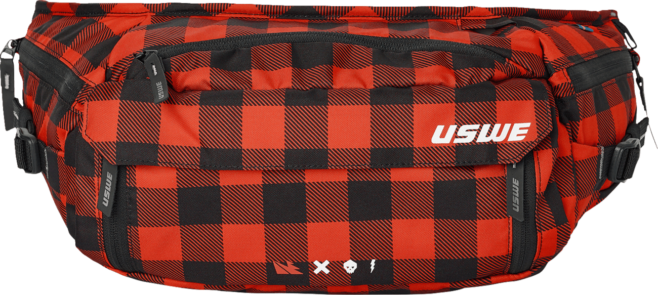 USWE Waist Hip Pack - 6L Flannel Red (Part Number 5206083048) - Moto - House MX