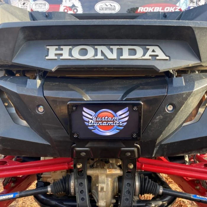 Custom Dynamics LED License Plate Frame (Gloss Black) CD-LPF-TA - Honda Talon 1000 2019-2023