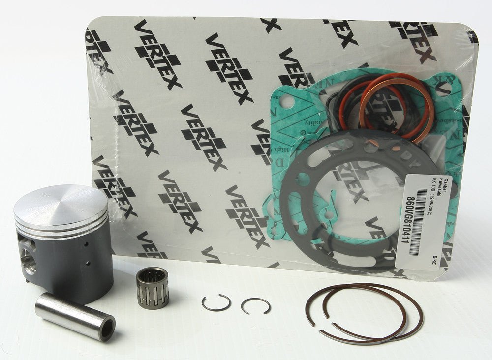 Vertex Top End Piston Kit - VTK23614A - 52.44/Std. - 1998 - 2013 Kawasaki KX100 - Moto - House MX