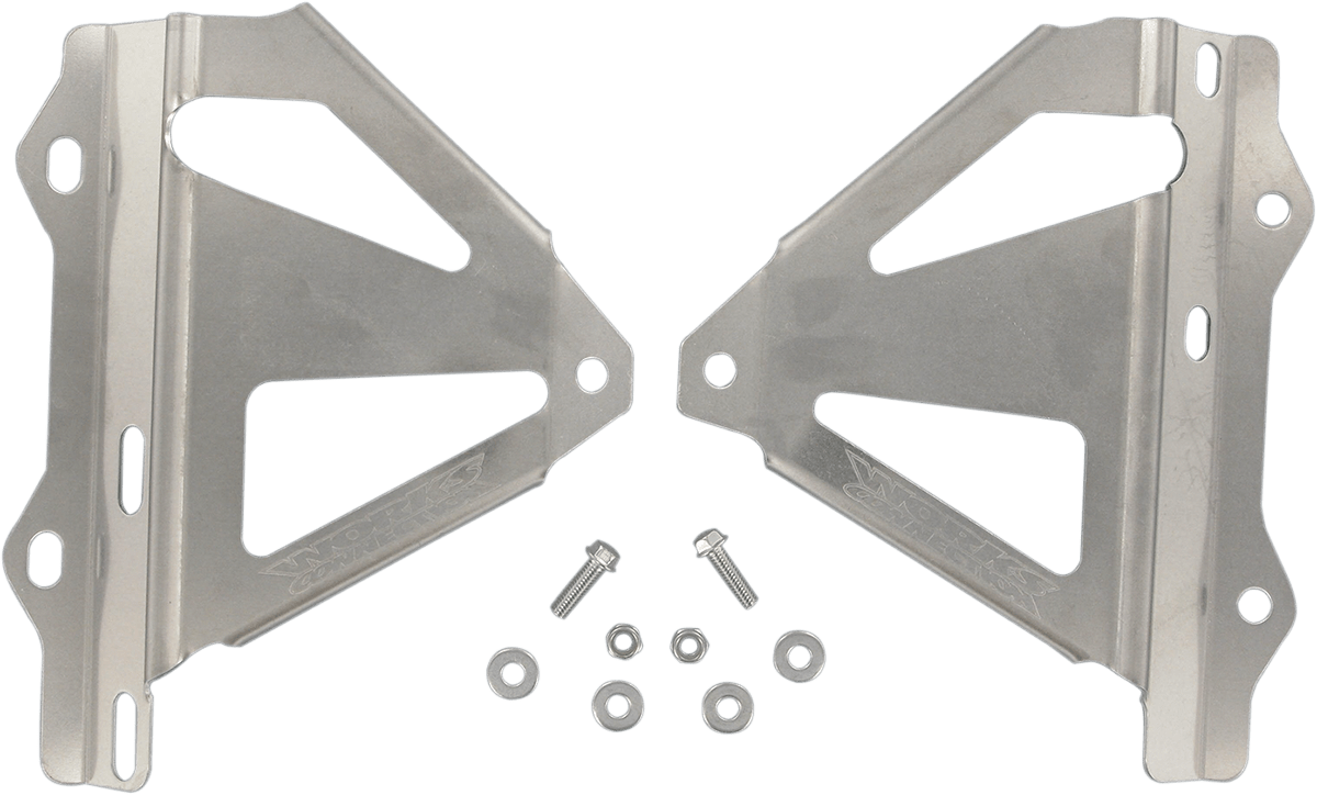 Works Connection 18 - 084 Radiator Brace Set – Silver – Honda CRF450R 2006 - Moto - House MX