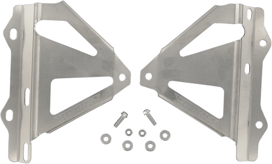 Works Connection 18 - 084 Radiator Brace Set – Silver – Honda CRF450R 2006 - Moto - House MX