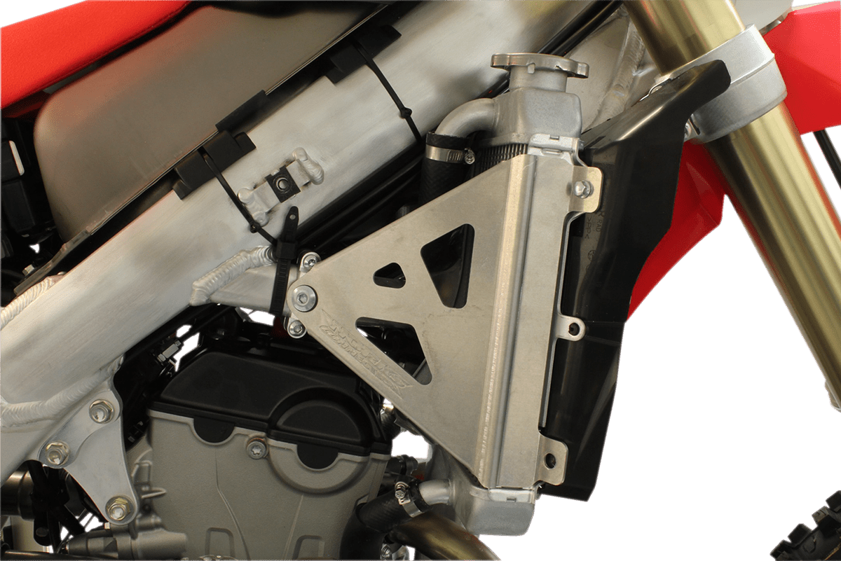 WORKS CONNECTION 18 - 777 Radiator Brace Set - Silver - Honda CRF250R/CRF250RX 2018 - 2021 - Moto - House MX
