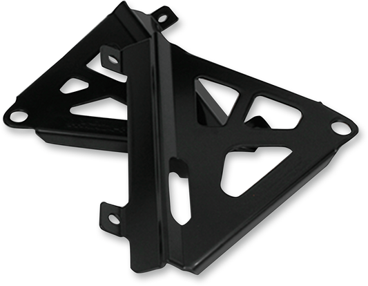 WORKS CONNECTION 18 - B708 Radiator Brace Set - Black - Honda CRF450R/CRF450RX 2017 - 2018 - Moto - House MX