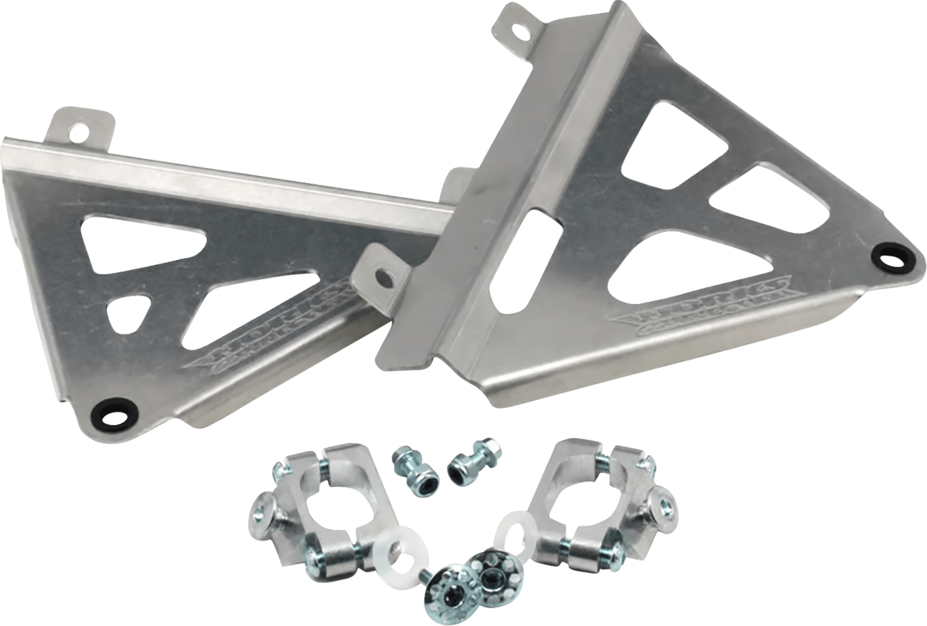 WORKS CONNECTION 2025 Yamaha YX125 18 - 073 Radiator Brace Set - Aluminum, CNC Machined - Moto - House MX