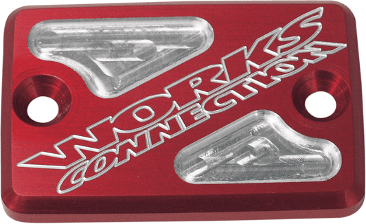 WORKS CONNECTION Billet Front Brake Reservoir Cover for ATV - Red - 1901 - 0240 - Moto - House MX
