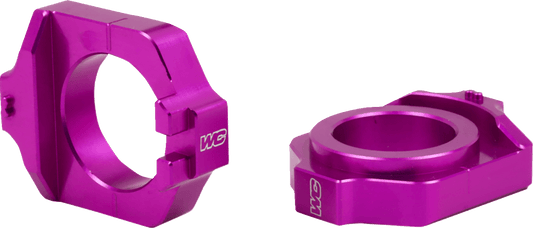Works Connection Elite Axle Block Kit for Honda 17 - P221 - Purple - Moto - House MX