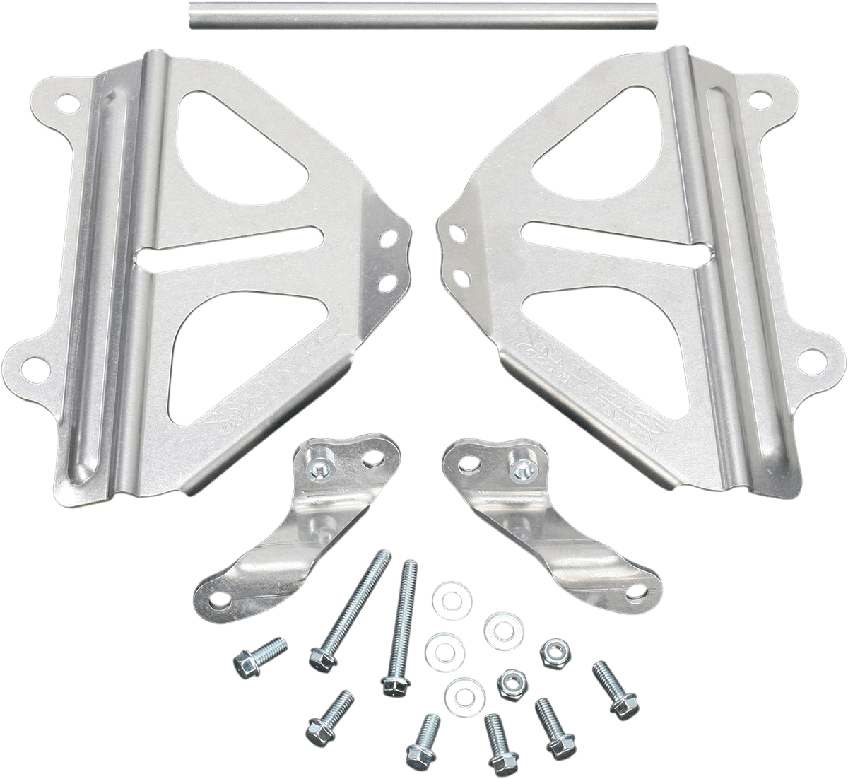 Works Connection Honda 18 - 008 Radiator Brace Set - Silver - Moto - House MX