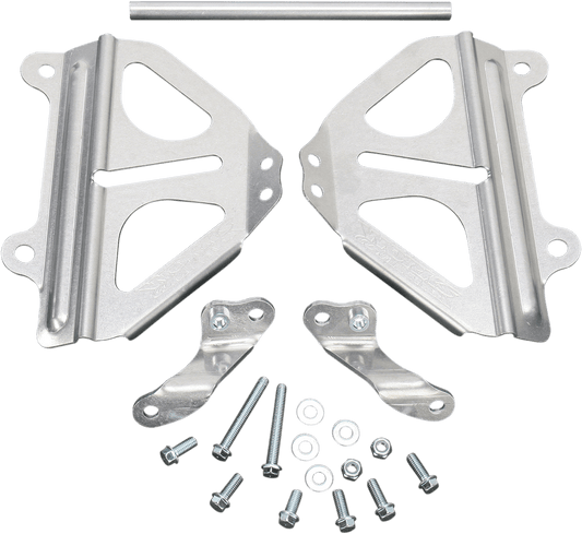 Works Connection Honda 18 - 008 Radiator Brace Set - Silver - Moto - House MX