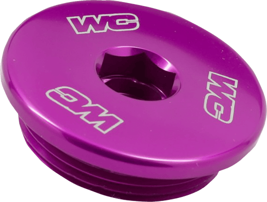 WORKS CONNECTION Honda 24 - P491 Engine Plugs * Premium Aluminum Replacement Set in Purple - Moto - House MX