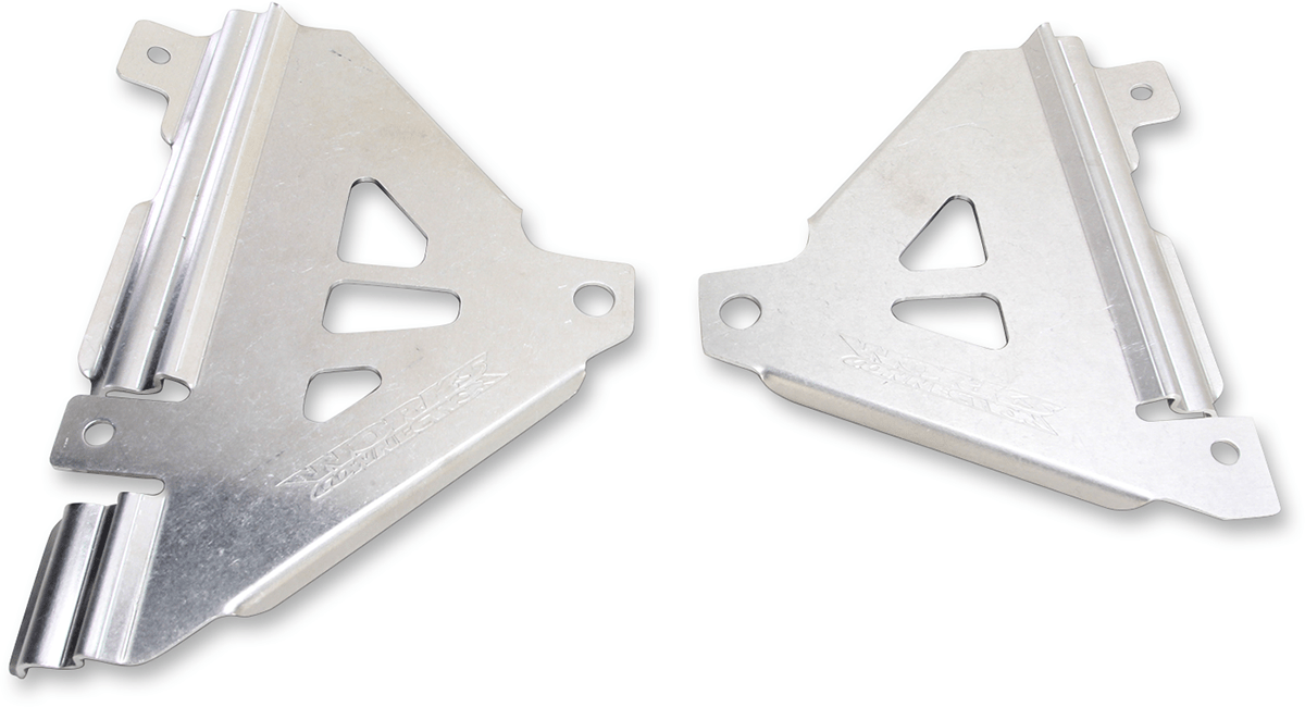 Works Connection Kawasaki 18 - 299 Radiator Brace Set in Silver - Moto - House MX