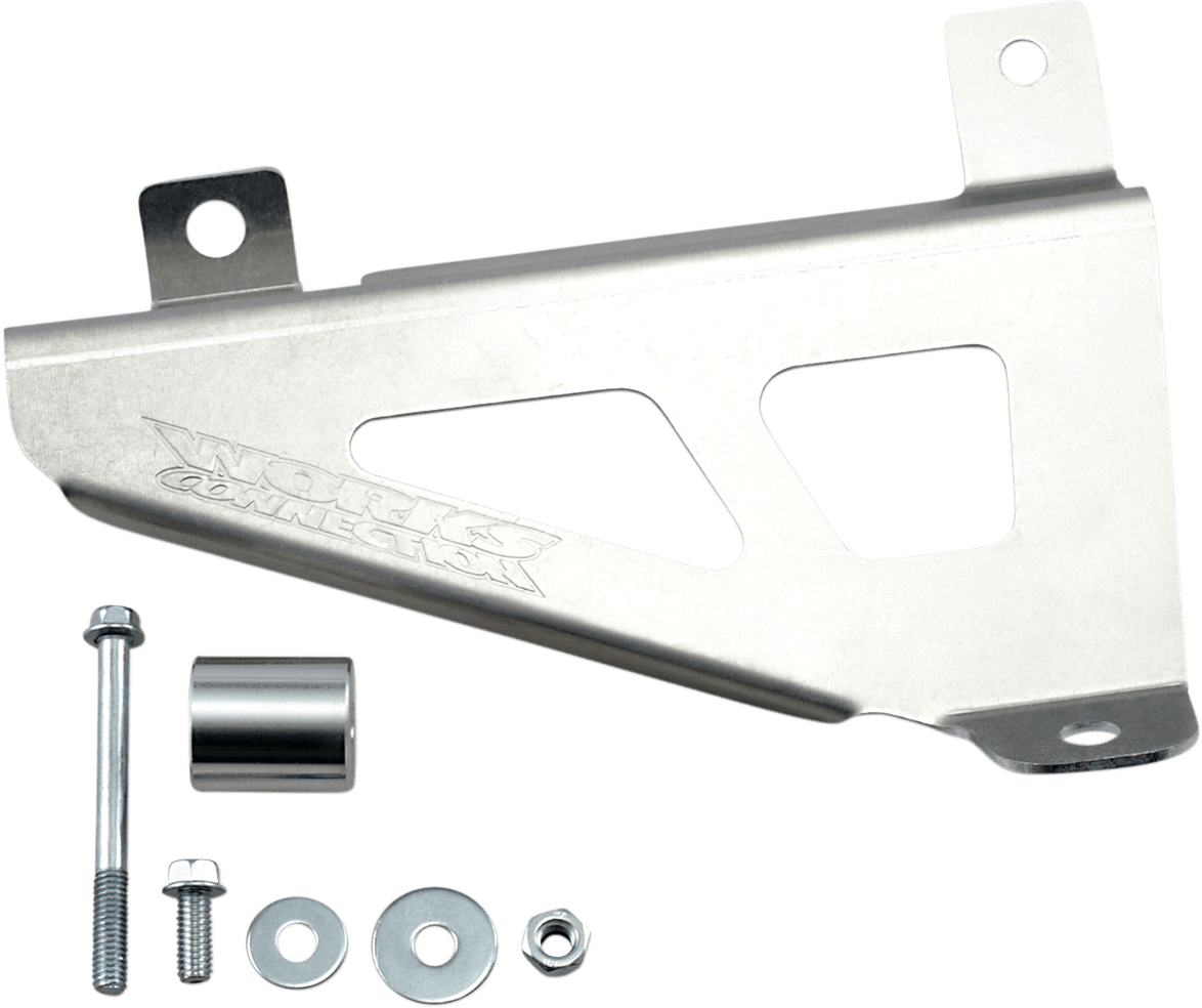 Works Connection Radiator Brace Set - Silver - 2018–2025 Yamaha YZ65 ...