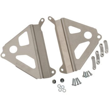 Works Connection Radiator Brace Set - Silver or Black - 2019 - 2023 Yamaha YZ250F - Moto - House MX