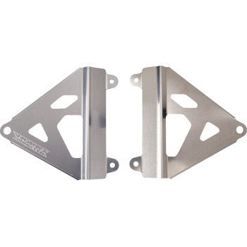 Works Connection Radiator Brace Set - Silver or Black - 2021 - 2024 Honda CRF450R, 2022 - 2024 CRF250R - Moto - House MX