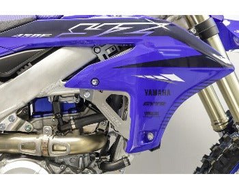 Works Connection Radiator Braces Silver or Black - 2023 - 2024 Yamaha YZ450F, 2024 YZ250F - Moto - House MX