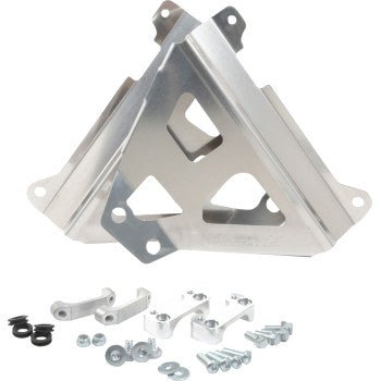 Works Connection Radiator Braces Silver or Black - 2023 - 2024 Yamaha YZ450F, 2024 YZ250F - Moto - House MX