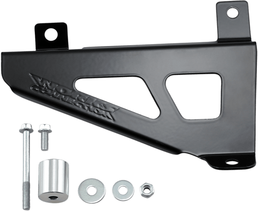 WORKS CONNECTION Yamaha 18 - B126 Radiator Brace Set - Black for Enhanced Protection - Moto - House MX