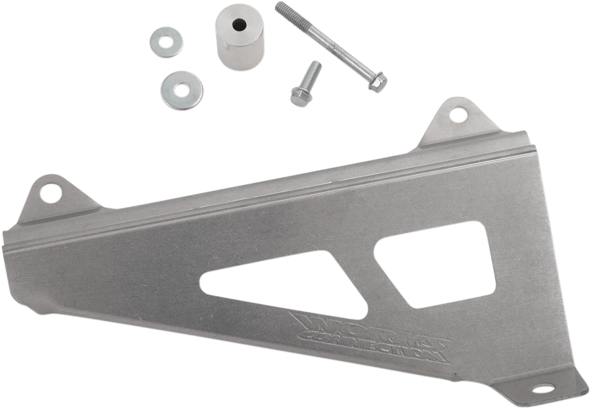 WORKS CONNECTION Radiator Brace Set - Black - Yamaha YZ85 '19-'21 - 18-B123