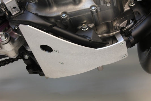 WORKS Kawasaki KX Series Skid Plate with Rubber Isolator Mounting System * Part 10 - 109 - Moto - House MX