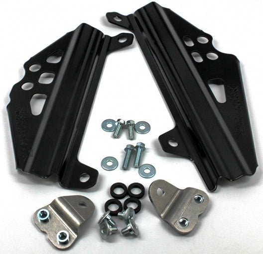 WORKS Radiator Braces for Suzuki RM - Z450 (2018 - 2023) Black - Part 18 - B496 - Moto - House MX