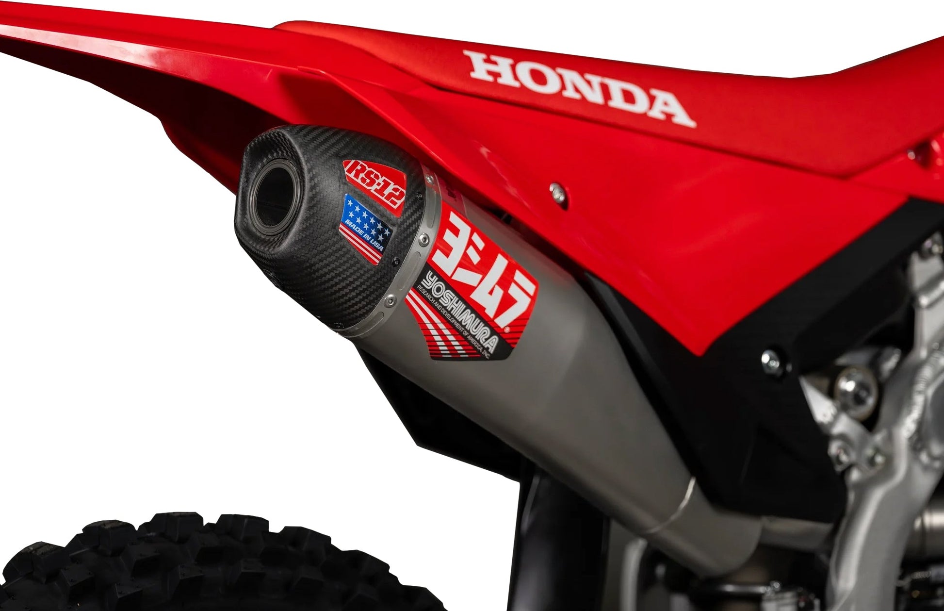 YOSHIMURA Yoshimura - RS - 12 Slip - On Exhaust System - Part 228462S520 - Fits Honda CRF250R/RX 228462S520 - Moto - House MX