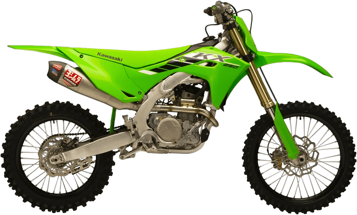 YOSHIMURA YOSHIMURA - RS - 12 System for Kawasaki KX250F - Part 242950S520 - Matte Carbon Fiber End Cap - Fits 2025 Kawasaki KX250F and KX250X 242950S520 - Moto - House MX