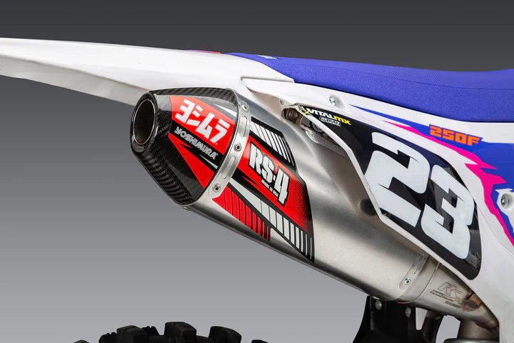 YOSHIMURA Yoshimura - RS - 4 Slip - On Exhaust - Part 231032D320 - Fits 2024 Yamaha YZ250F 231032D320 - Moto - House MX