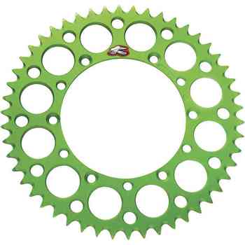 Renthal Rear Sprockets Aluminum Kawasaki KX100/KX85 - 52 Tooth Green