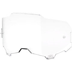 100% Armega Adult Motocorss Goggles Replacement Lens Clear