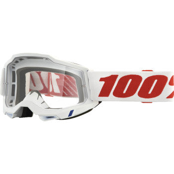 100% Accuri 2 Motocross Goggles 50013-00028 Pure Clear Lens