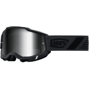 100% Accuri 2 Motocross Goggles 50014-00018 Scranton Silver Mirror
