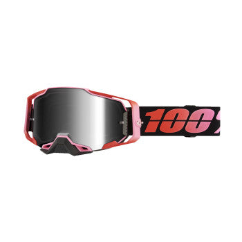 100% Armega Motocross Adult Goggles 50005-00023 Guerlin Silver Mirror
