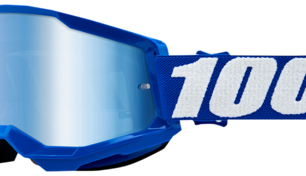 100% Strata 2 Goggles - Blue - Blue Mirror Lens - Adult - 50028-00002