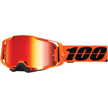 100% Armega Motocross Goggles 50005-00012 CW2 Red Mirror Lens