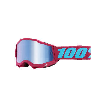 100% Accuri 2 Motocross Goggles 50013-00027 Excelsior Blue Mirror Lens