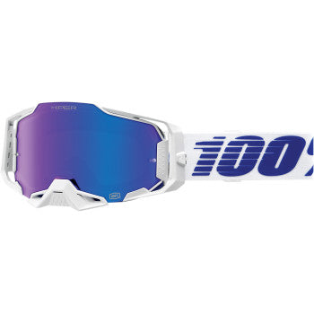 100% Armega Motocross Goggles 50003-00004 Izi HiPER Blue Mirror Lens