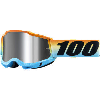 100% Accuri 2 Motocross Goggles 50014-00013 Sunset Silver lens