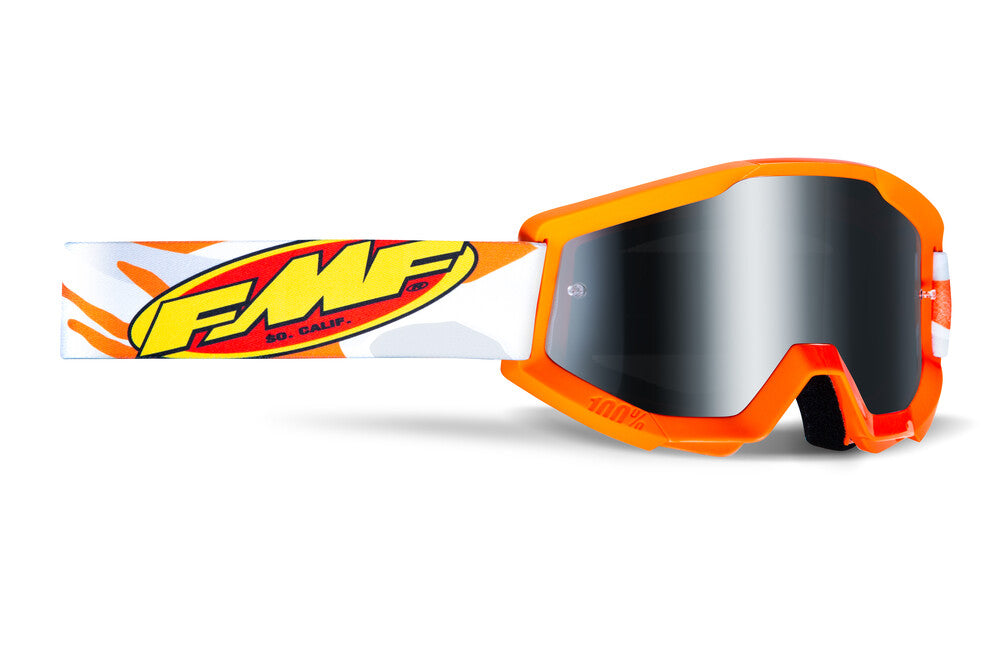FMF Vision Powercore Youth Goggle Assault Grey Camo Mirror Silver Lens - F-50055-00001