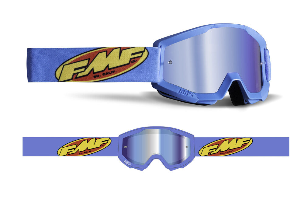 FMF Vision Powercore Youth Goggle Core Cyan Mirror Blue Lens - F-50055-00005