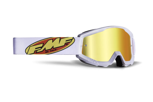 FMF Vision Powercore Youth Goggle Core White Mirror Red Lens - F-50055-00006