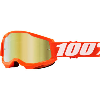 100% Strata 2 Goggles Orange Gold Lens | Moto-House MX