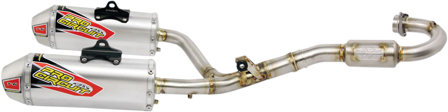 Pro Circuit T-6 Stainless Dual System Exhaust System Honda CRF250R 2016-2017