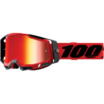100% Racecraft2 Goggles Red - Red Mirror - Adult 50121-251-03