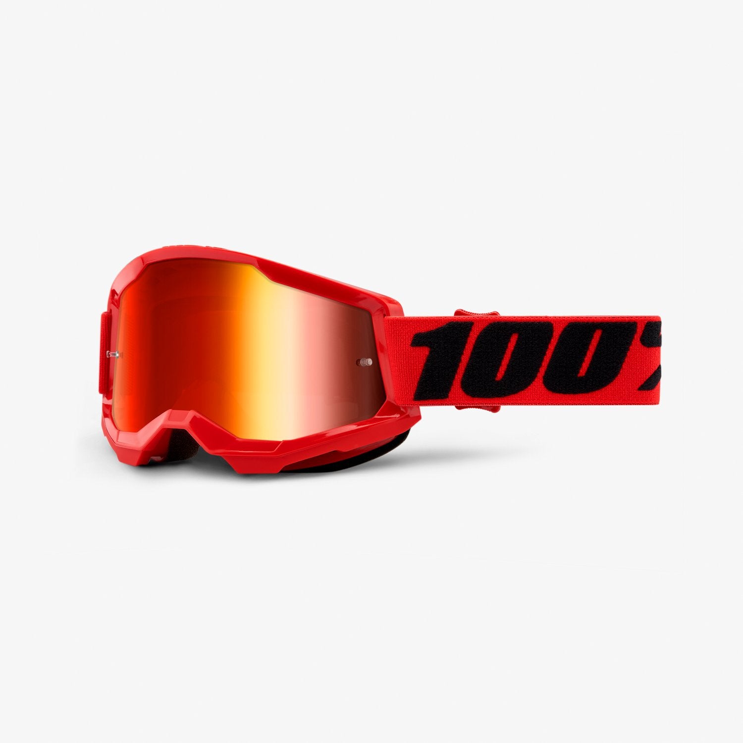 100% Strata 2 Goggles Red - Red Mirror Lens - Adult - 50421-251-03