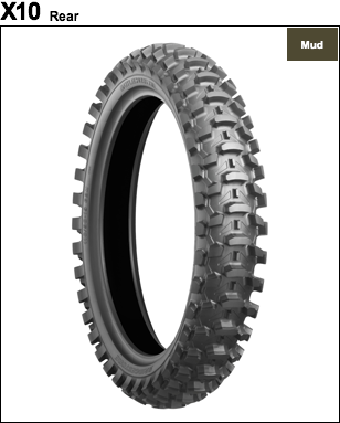 Bidgestone BattleCross X10 Motocross Mud/Sand Tire